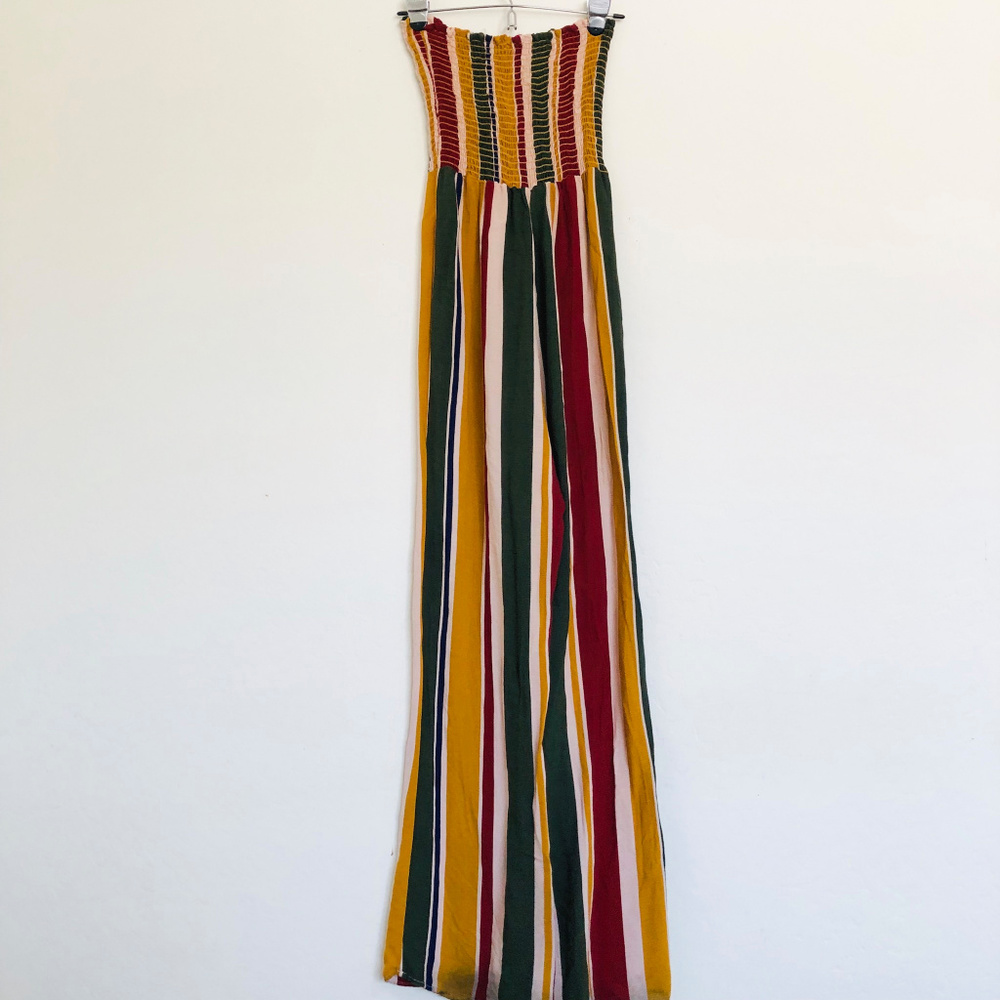 Mind Code Strapless Striped Multicolor Jumpsuit - image 5